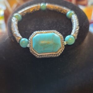 Turquoise and Silver Women's Bracelet